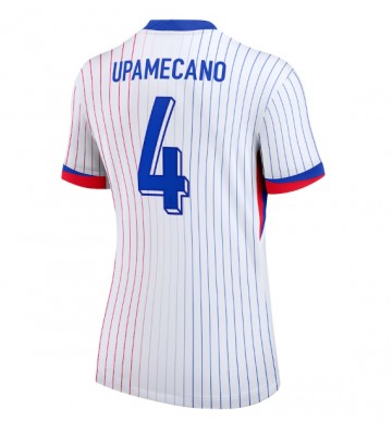 Lacne Ženy Futbalové dres Francúzsko Dayot Upamecano #4 ME 2024 Krátky Rukáv - Preč